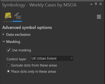 Use an urban extent as a masking control layer to better represent your population data.