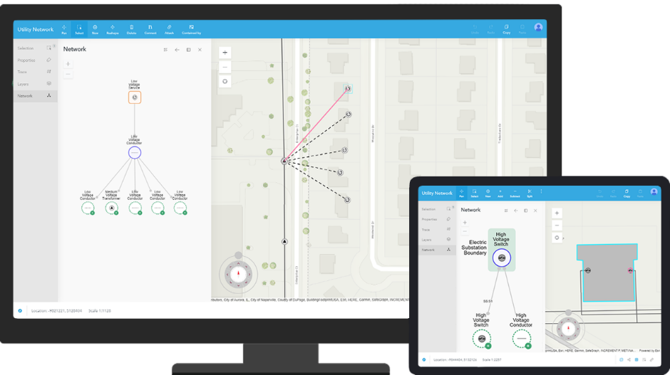Image of UNE for ArcGIS on multiple devices
