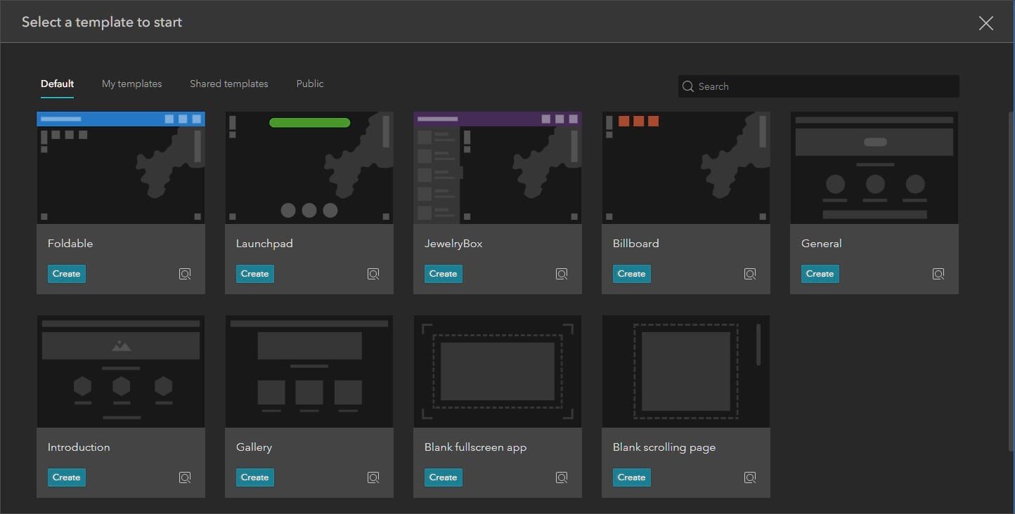 Experience Builder Experience Builder templates